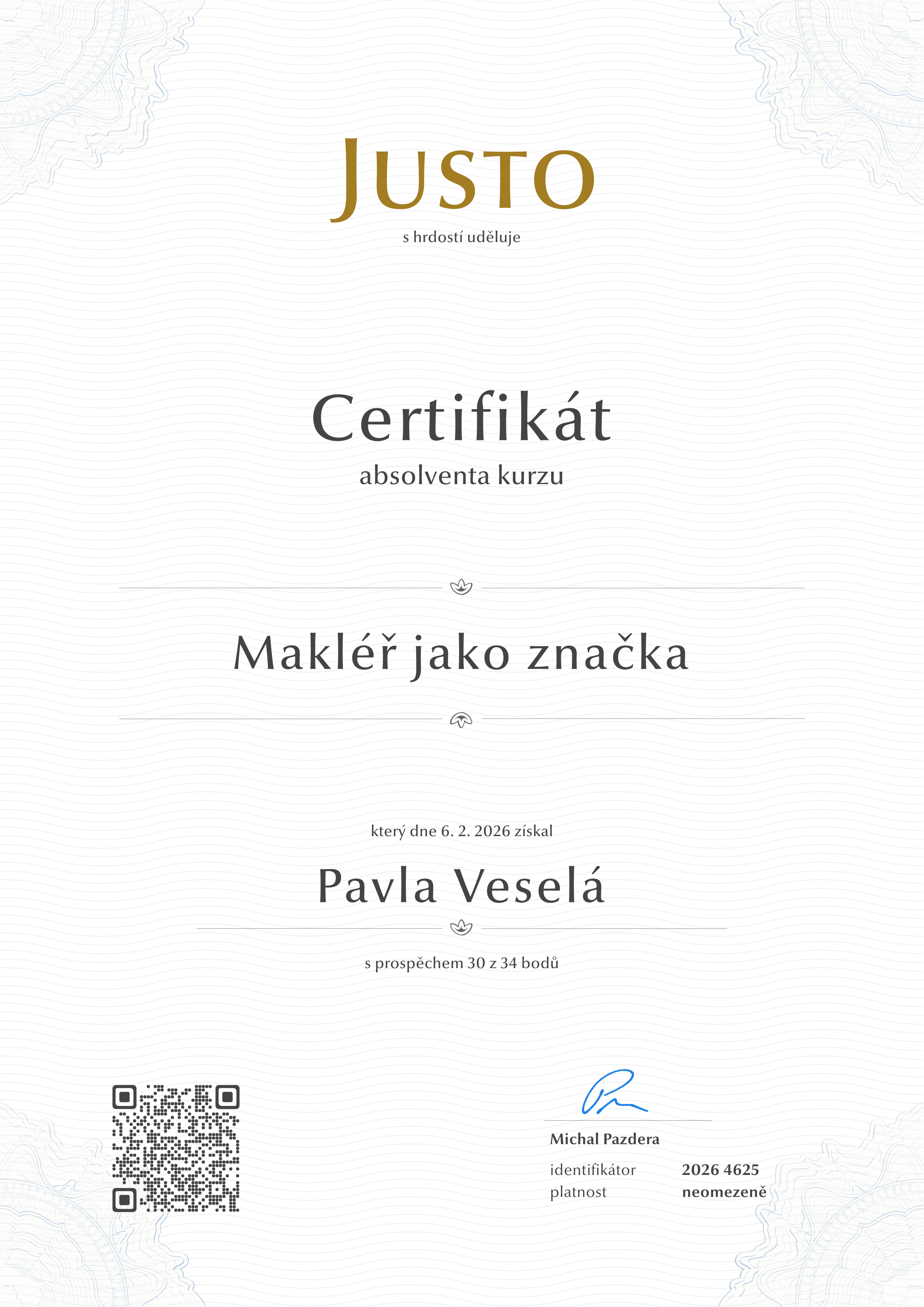 Certifikát